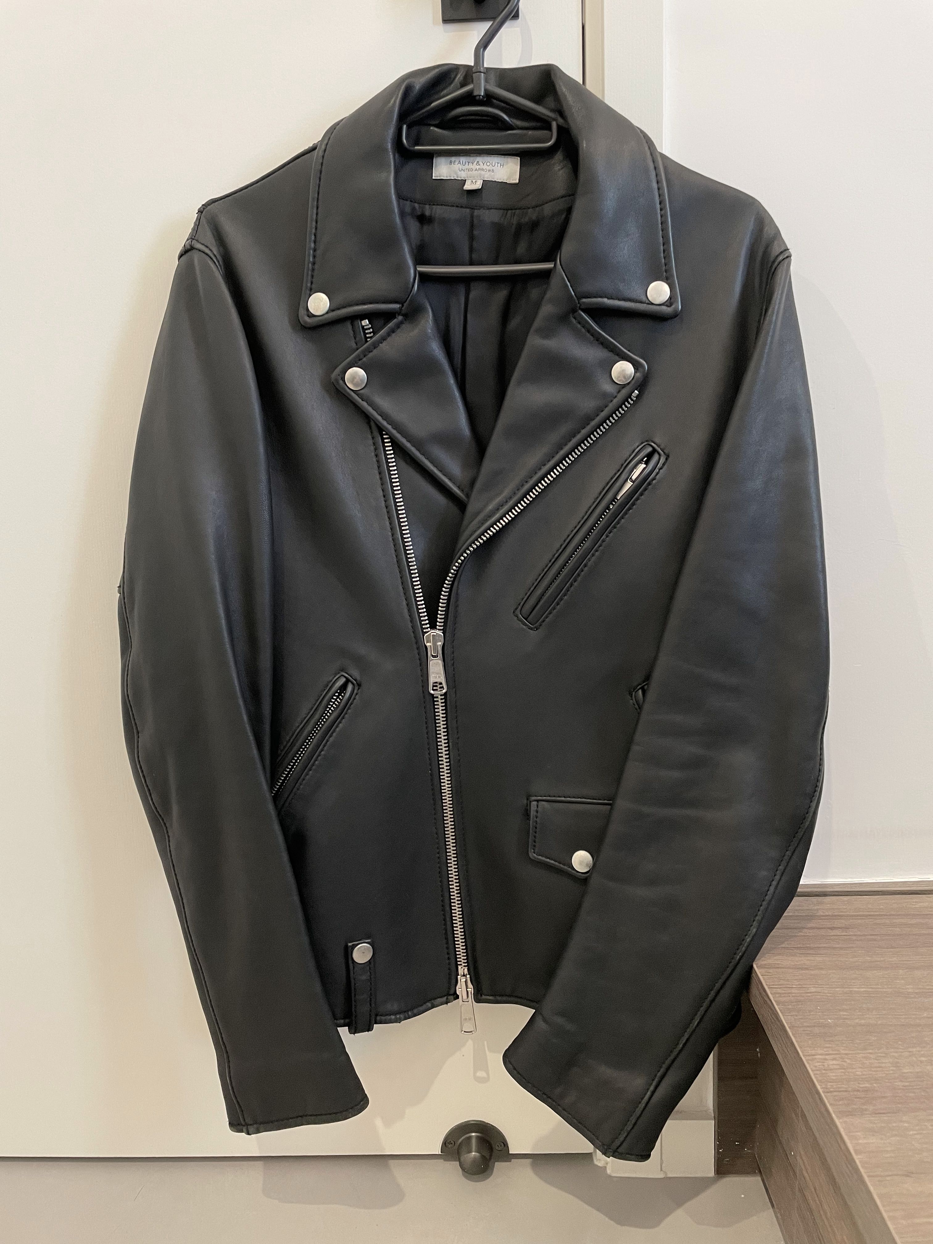 Beauty & Youth United Arrow leather jacket 皮褸, 男裝, 外套及戶外 