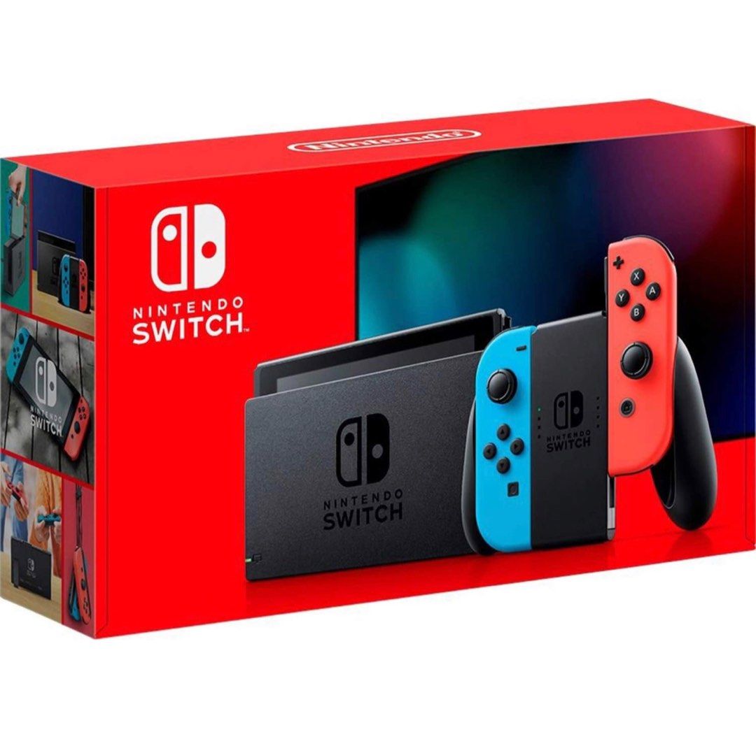 BN Clearance Nintendo Switch Console Extended Battery Life Red