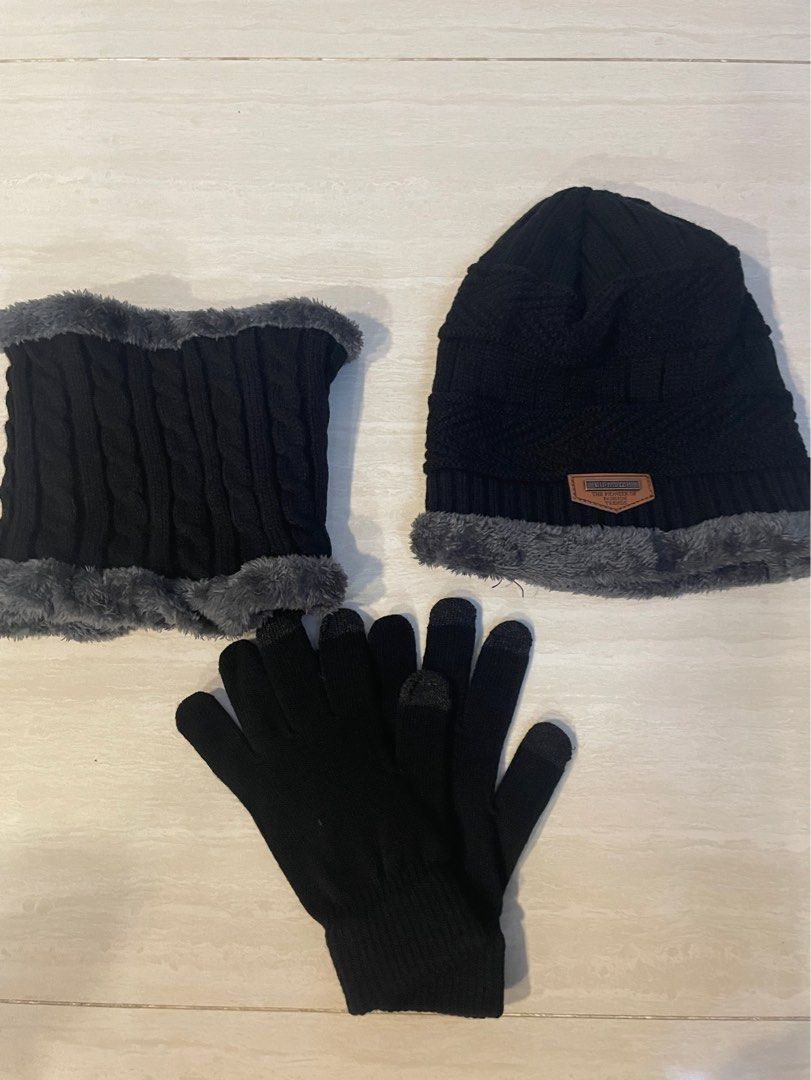 thinsulate hat and gloves set