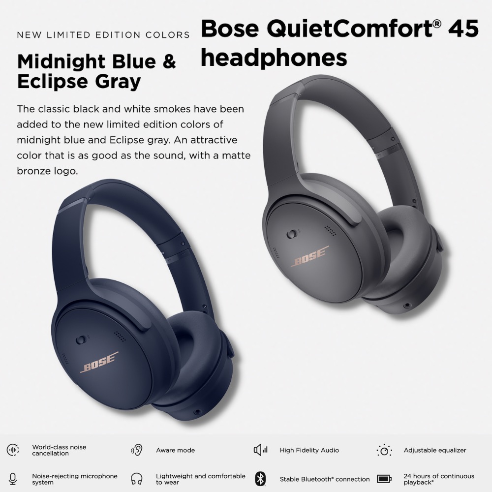 Bose QuietComfort 45 ミッドナイトブルー-
