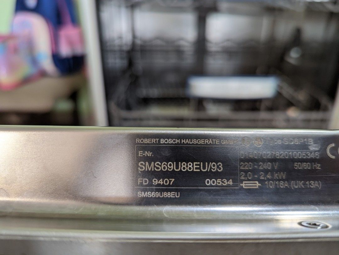 Bosch Series 8 dishwasher spare parts( 2014 model), TV & Home