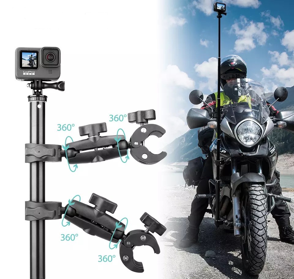 2End Bracket Clamp mounts for Bike, Handlebar mount for Insta360