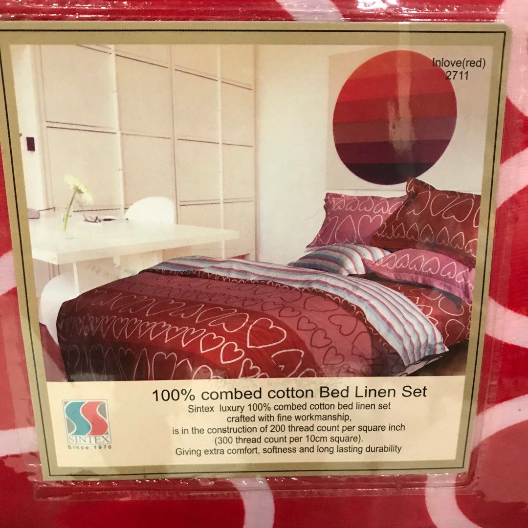 Brand New King Size Bedsheet Set (Sintex), Furniture & Home Living