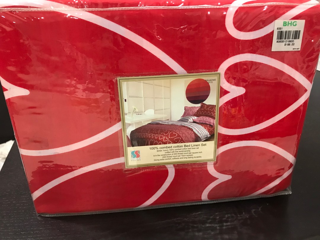 Brand New King Size Bedsheet Set (Sintex), Furniture & Home Living