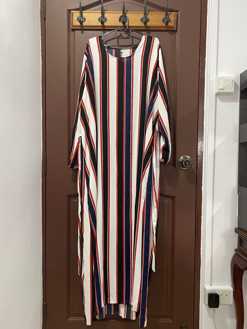 Striped long dress - Women