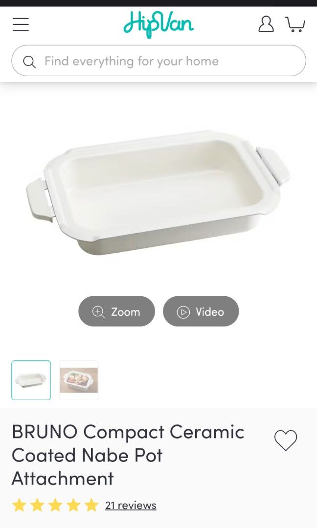 Bruno Japanese Hot Plate w/ Ceramic Pot, TV & Home Appliances, Kitchen