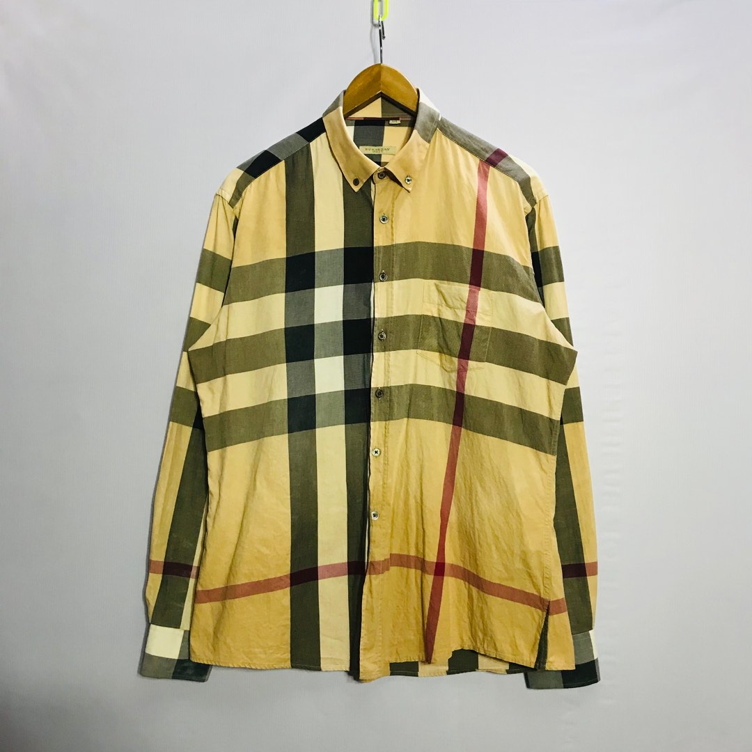 Burberry Plaid Shirt, Men's Fashion, Tops & Sets, Formal Shirts on