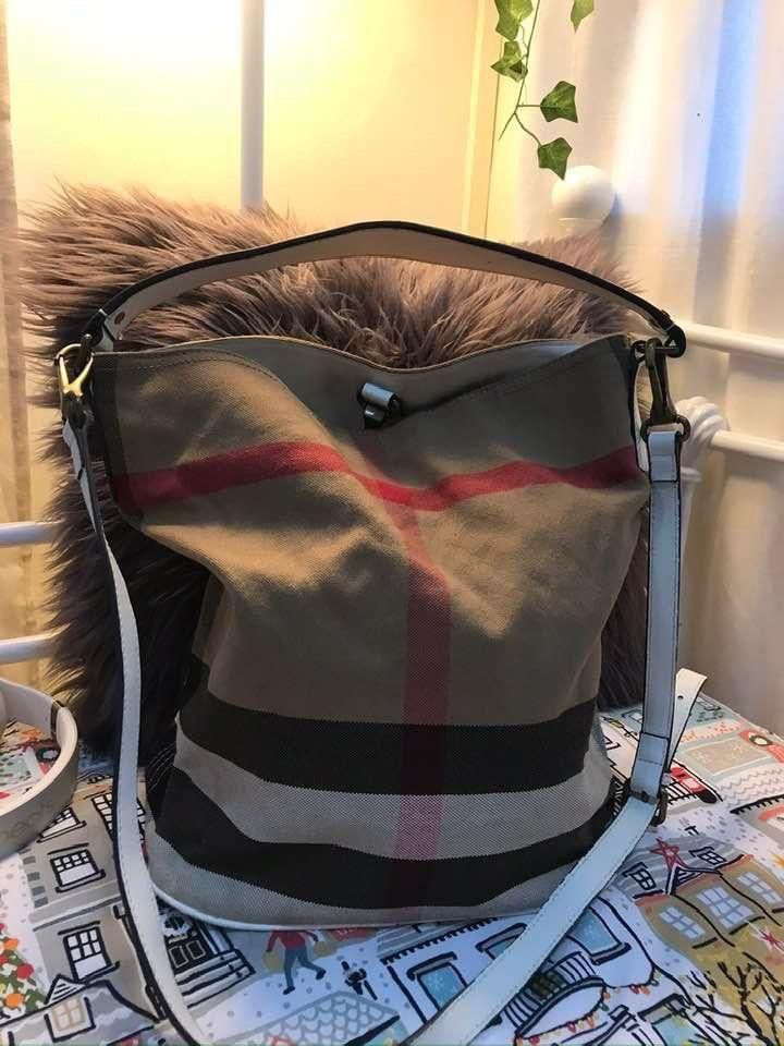 Burberry medium top ashby hobo