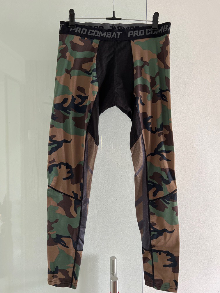 Camouflage Compression pants, Men's Fashion, Activewear on Carousell