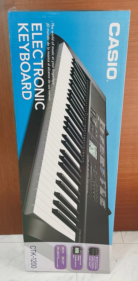 Casio Electronic Keyboard CTK-1200, Hobbies & Toys, Music & Media ...