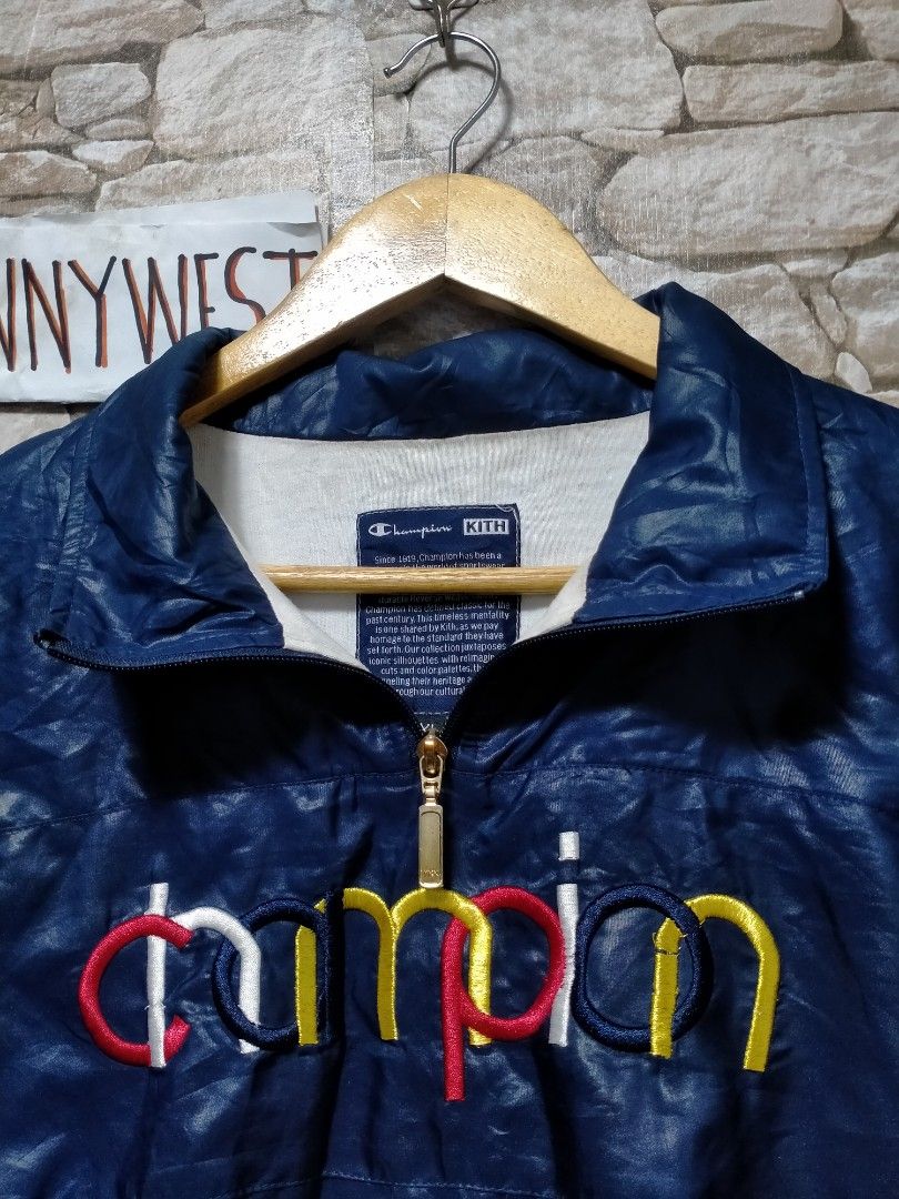 Champion x kith halfzip coach jacket