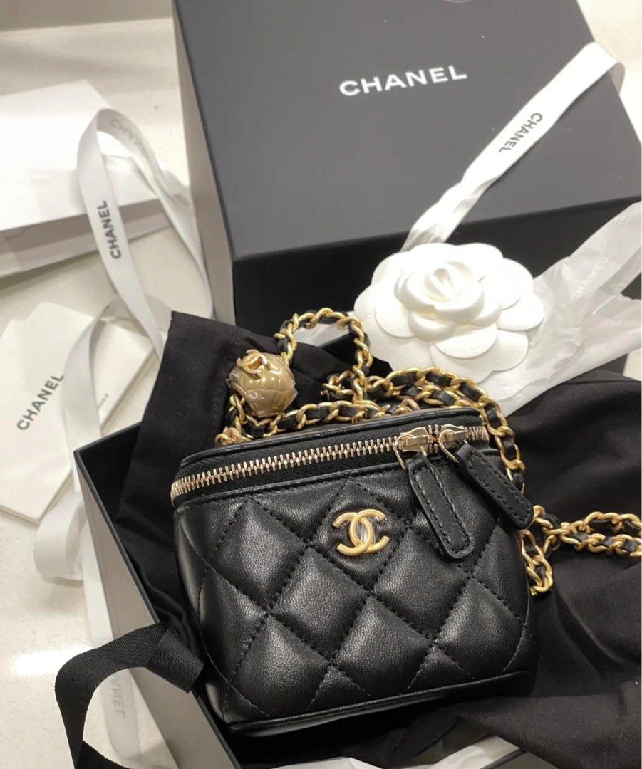 Chanel 23ss bag, 22bag mini pearl chain, 23s main bag, chanel VIC, Unicorn, unboxing