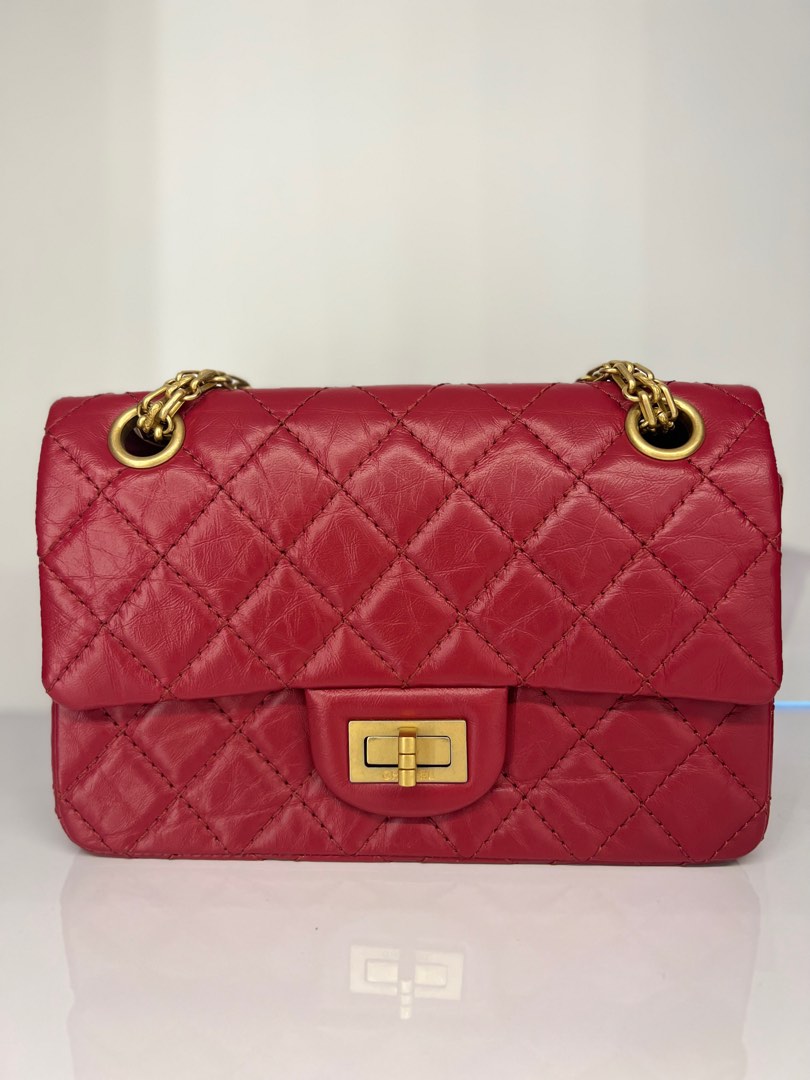 Chanel 2.55 Flap Bag Mini Reissue, Luxury, Bags & Wallets on Carousell