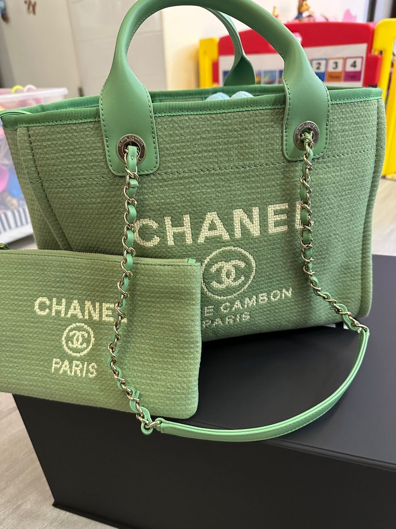 Chanel Deauville Tote Small 2022 (new color), Luxury, Bags