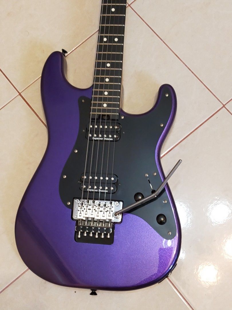Charvel Pro Mod So Cal Style 1 HH FR Metallic Purple upgraded individual replaced with Floyd Rose Original Germany