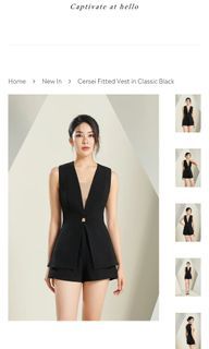 Chello Fitted vest black - Medium