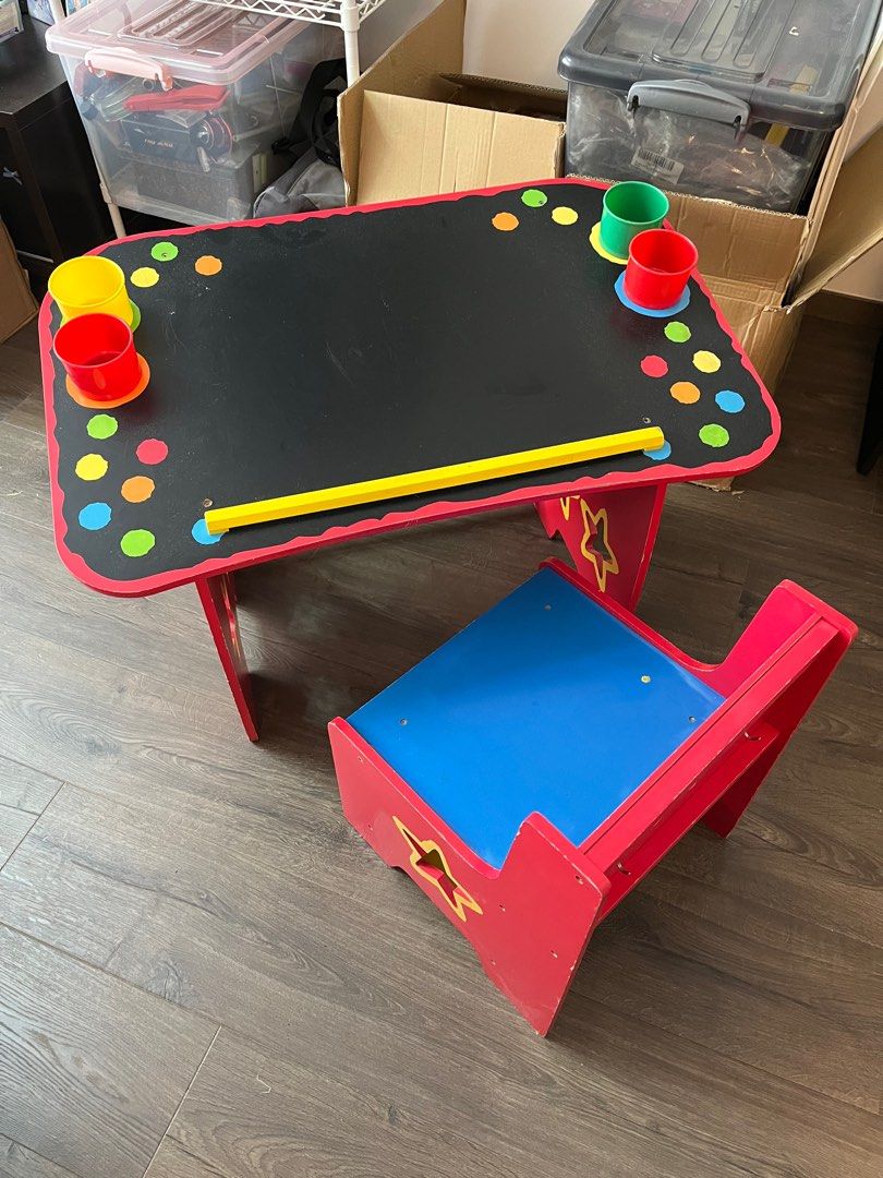 Children drawing table 80x50x48, 兒童＆孕婦用品, 兒童傢具, 兒童傢具 桌子及椅子 Carousell