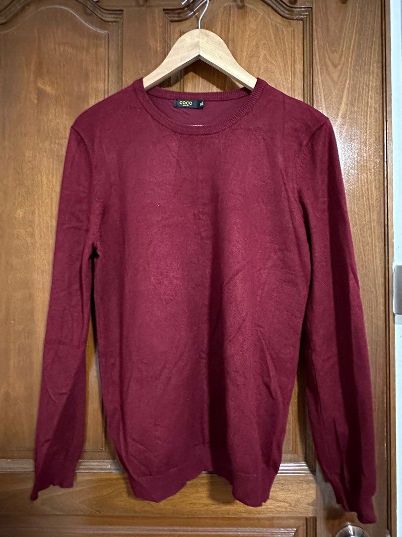 Red coco sweater top
