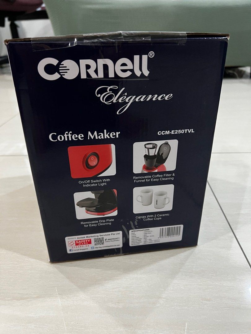 Cornell 2 Cups Coffee Maker CCME250TVL - Amtek Marketing Services