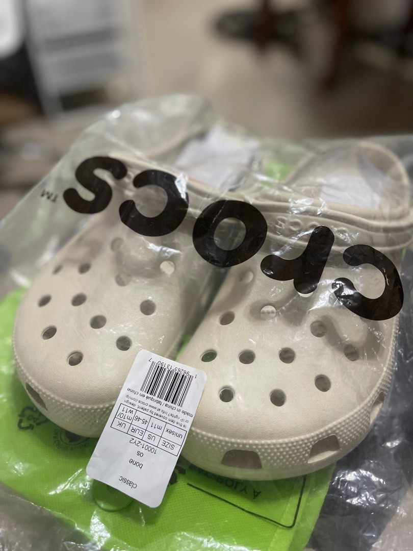 Crocs Classic Clog in Bone crocs crocsph bone, Men's Fashion