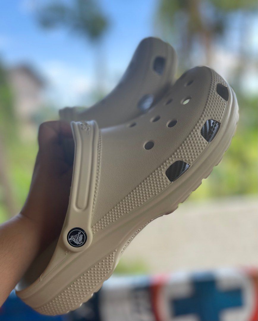 Crocs Classic Clog in Bone crocs crocsph bone, Men's Fashion