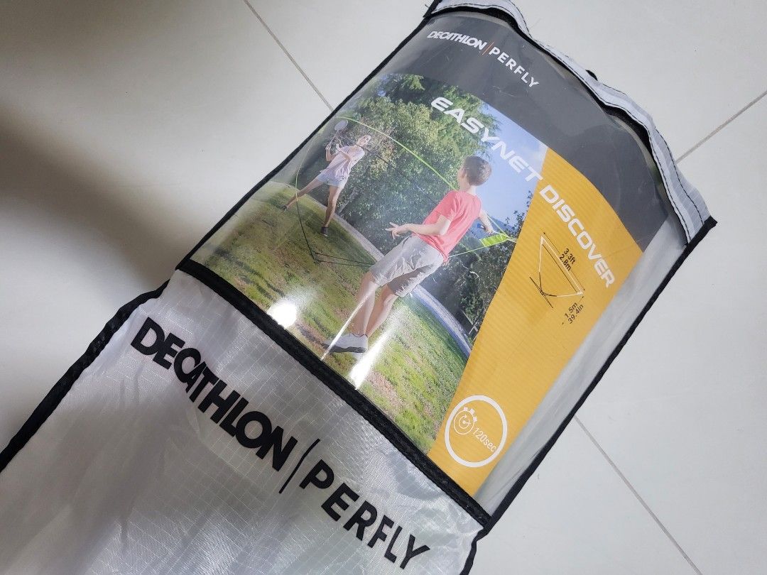 Decathlon badminton net stand, Sports Equipment, Sports & Games, Racket