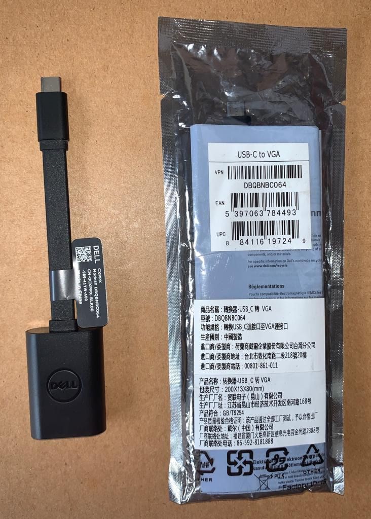 Dell USBC to VGA Adapter, Computers & Tech, Parts & Accessories, Cables & Adaptors on Carousell