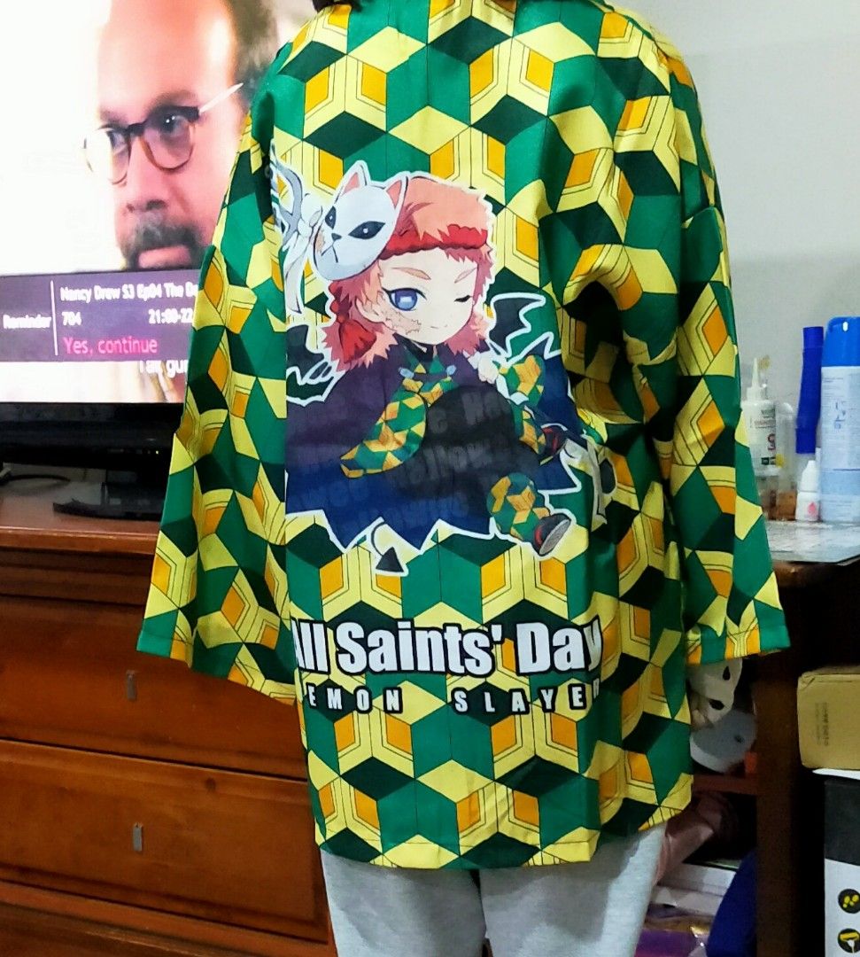 Demon slayer costume, Babies & Kids, Babies & Kids Fashion on Carousell