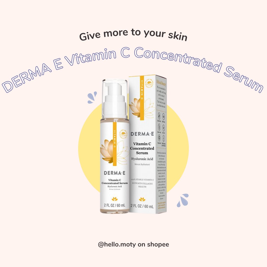 Derma E Vitamin C Concentrated Serum with Hyaluronic Acid, Beauty