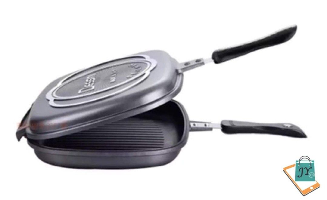 DESSINI 36 CM DOUBLE GRILL PAN, Furniture & Home Living, Kitchenware