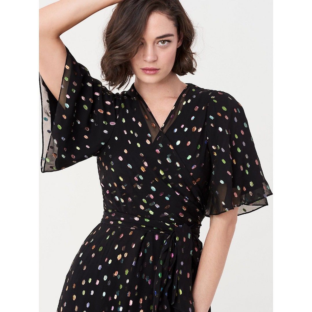 Dvf jewel wrap dress