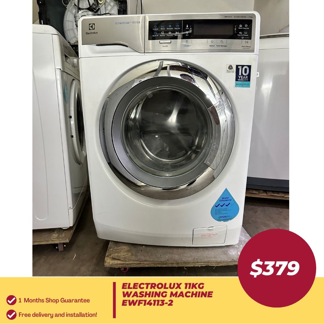 ELECTROLUX 11KG FrontLoader Washing Machine EWF141132, TV & Home