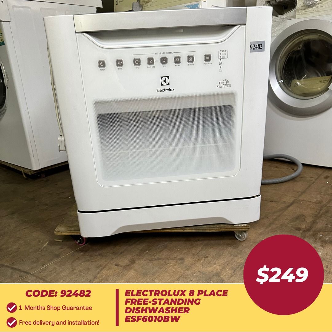 ELECTROLUX Place Free-Standing Dishwasher ESF6010BW (92482), TV