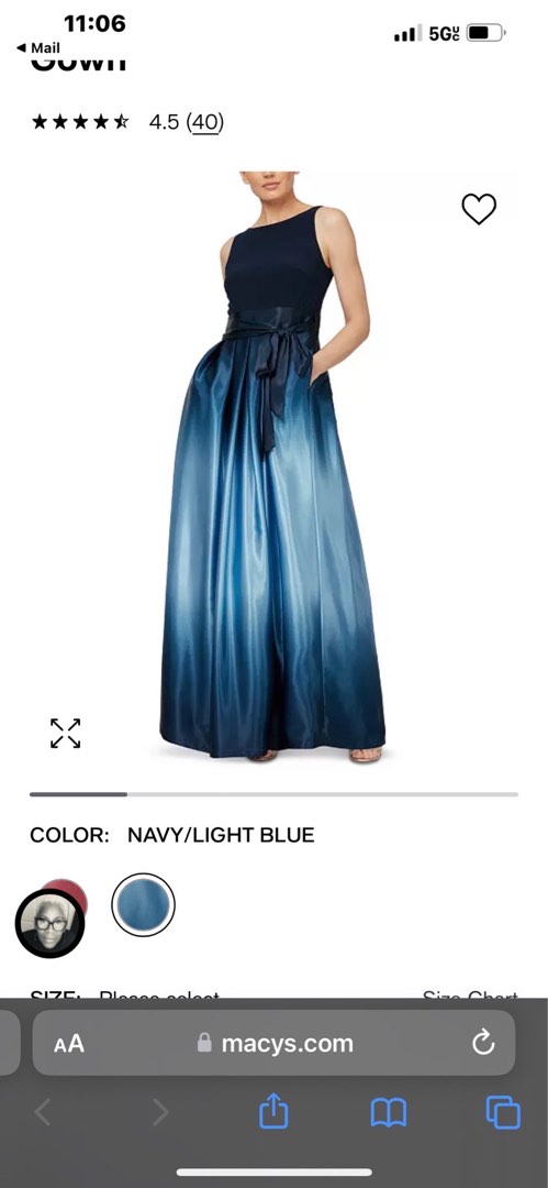 Macy's formal long gowns on sale