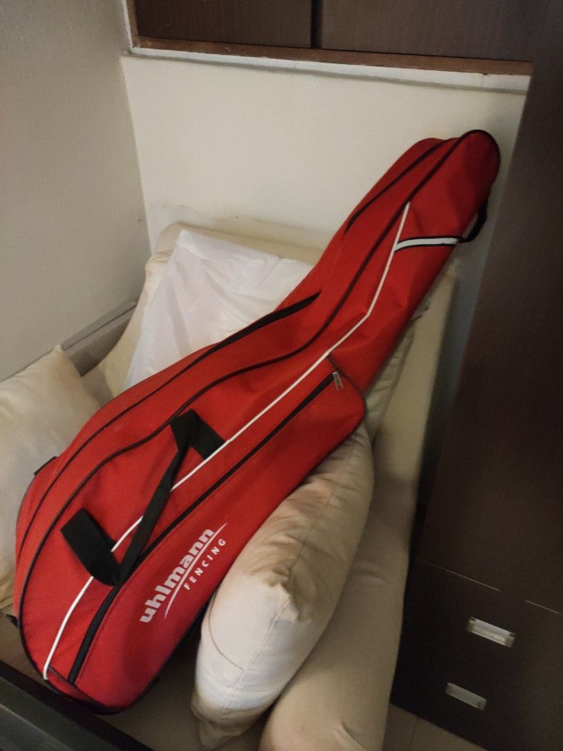 Fencing bag with sabre and two masks, Sports Equipment, Other Sports