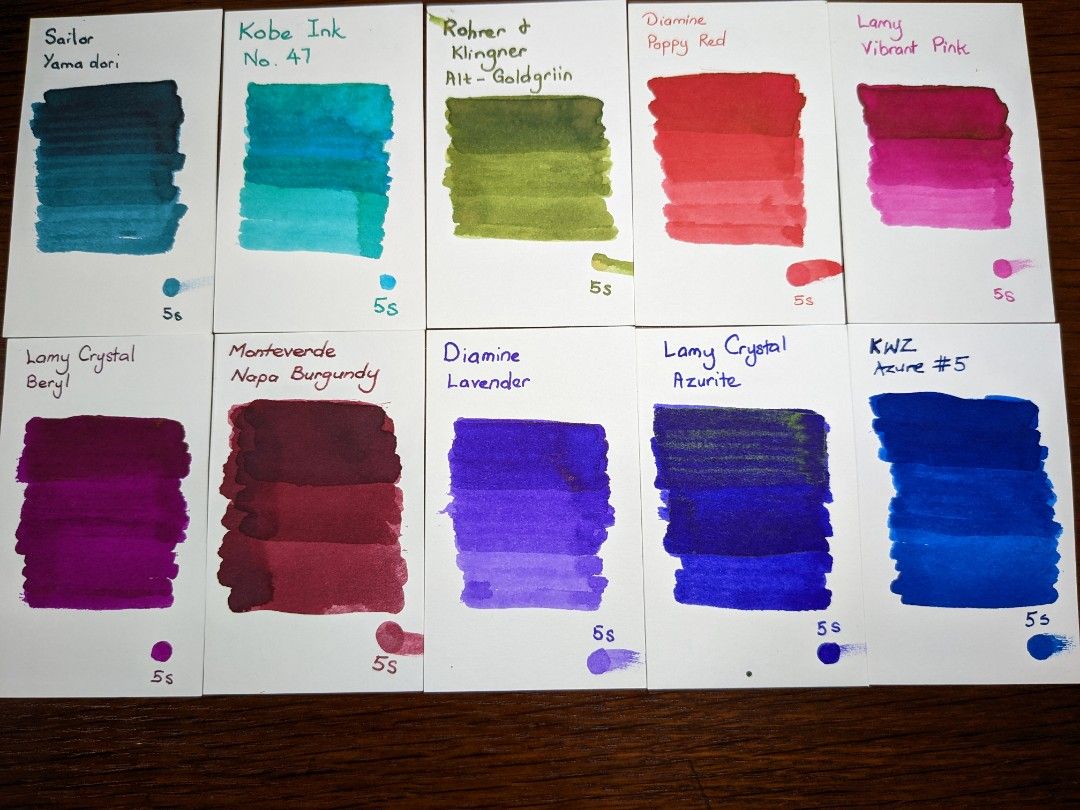 Fountain Pen Ink Samples, Hobbies & Toys, Stationery & Craft, Other