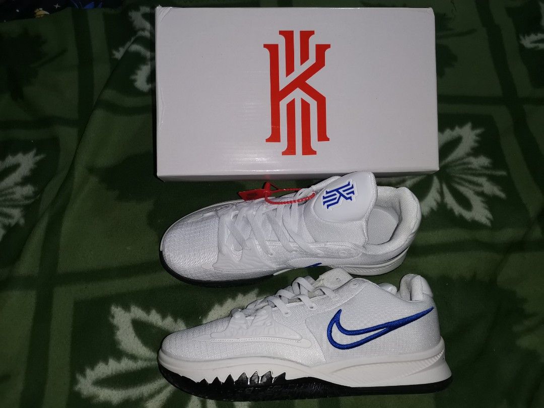 Kyrie 4 hot sale white royal