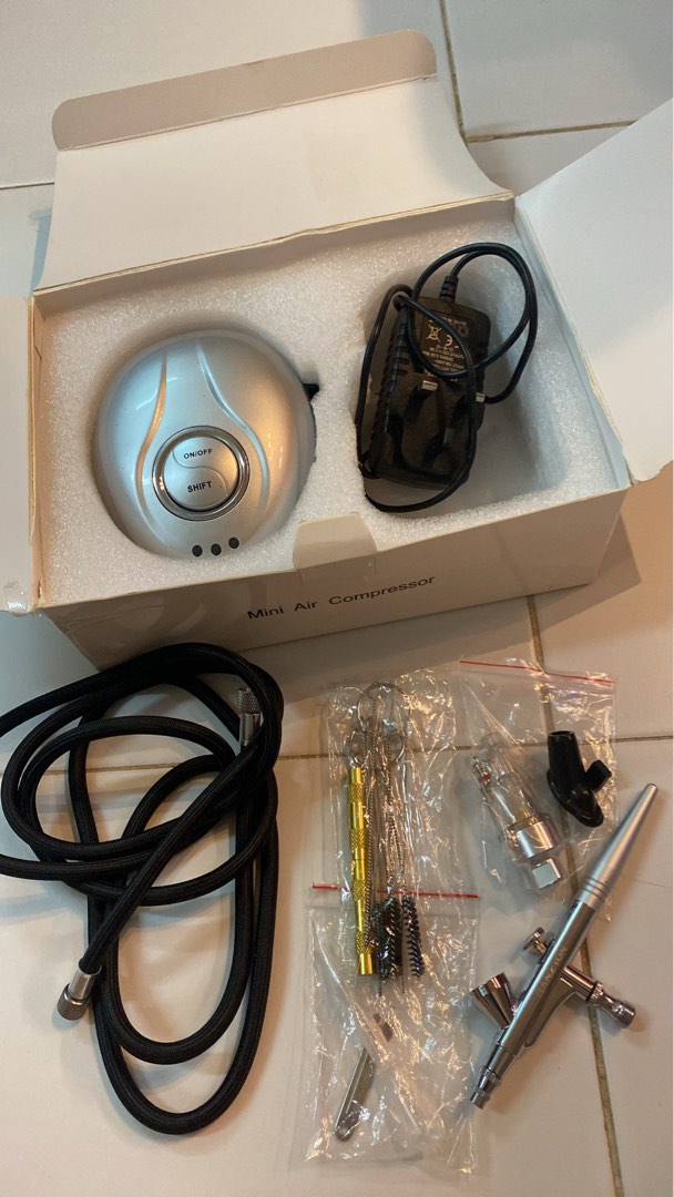 Ganzton 19B Airbrush Mini Air Compressor Set, Computers & Tech, Parts