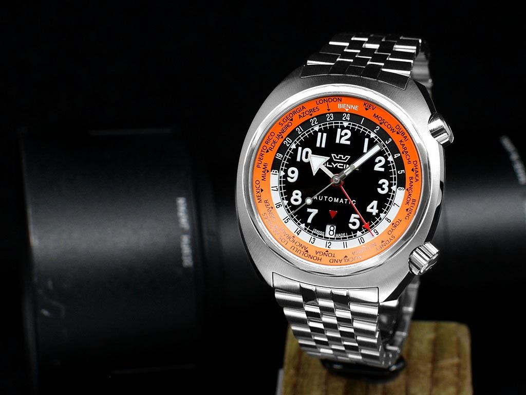 Glycine Airman SST Pumpkin Black Ref. GL0309 Luxury Watches on