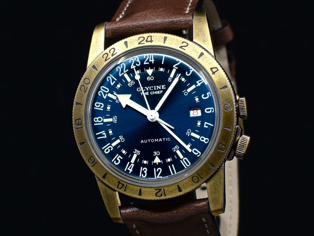 Glycine airman hot sale vintage the chief