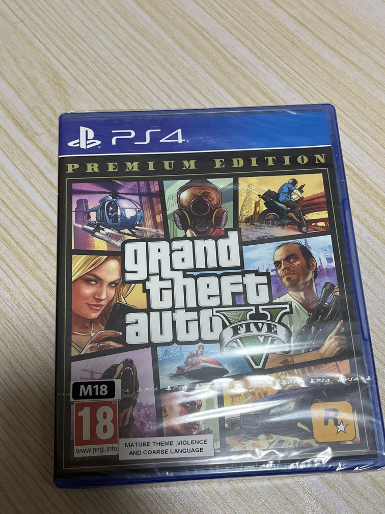 Grand Theft Auto 5 Premium Edition PS4, Video Gaming, Video Games