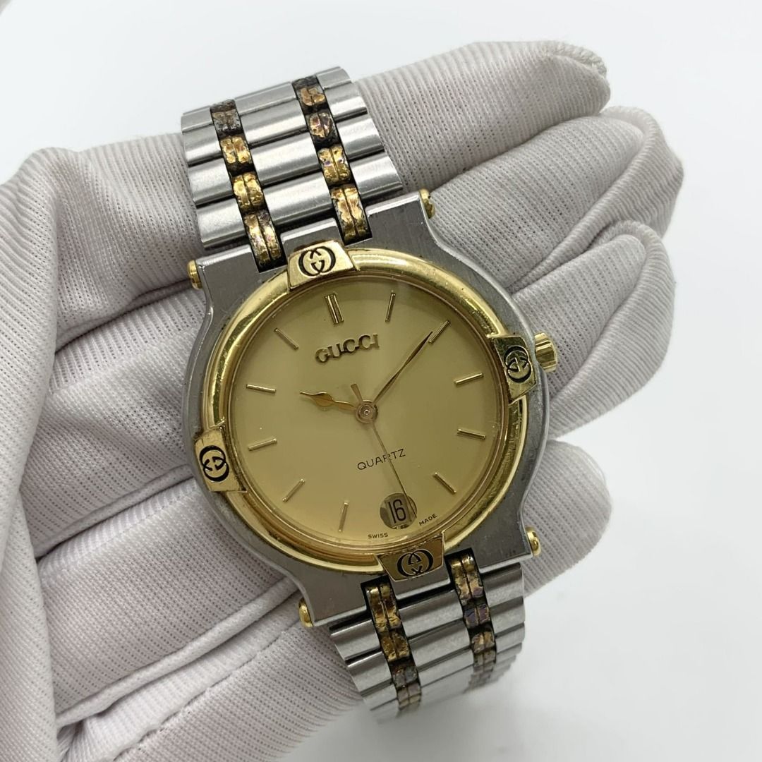 GUCCI 9000M 9000L TWO VINTAGE QUARTZ NO BATTERY BOYS WATCH 227031794 WE