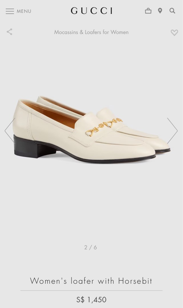 White gucci loafers cheap