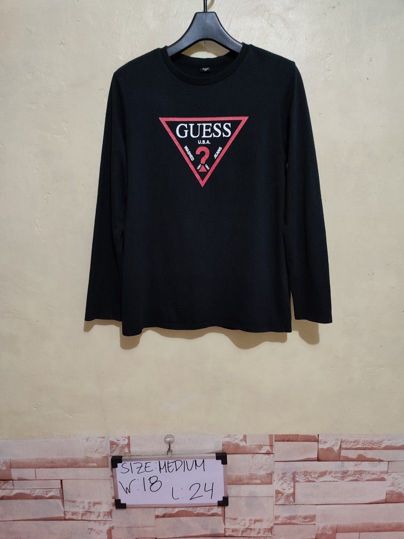 Guess t shirt long sleeve online