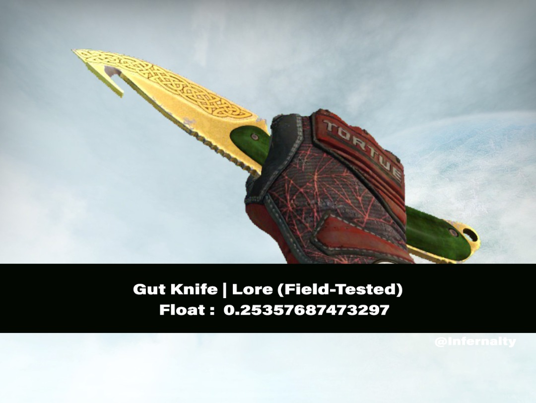 Gut Knife Lore FT CSGO SKINS KNIVES, Video Gaming, Gaming Accessories, In-Game Products on Carousell