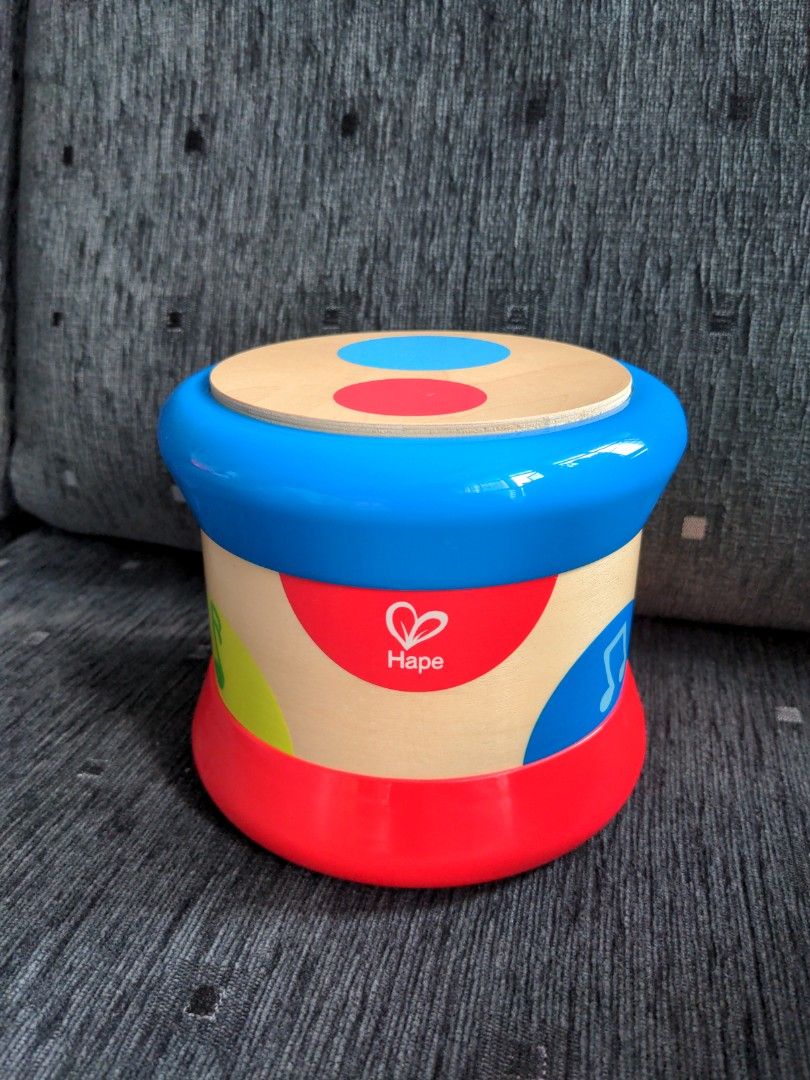 Hape Wooden Drum, Babies & Kids, Infant Playtime on Carousell
