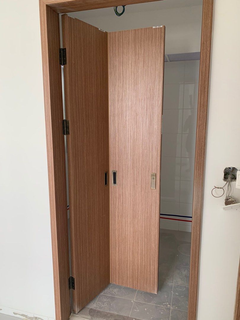 HDB BTO toilet bifold door, Furniture & Home Living, Furniture, Other
