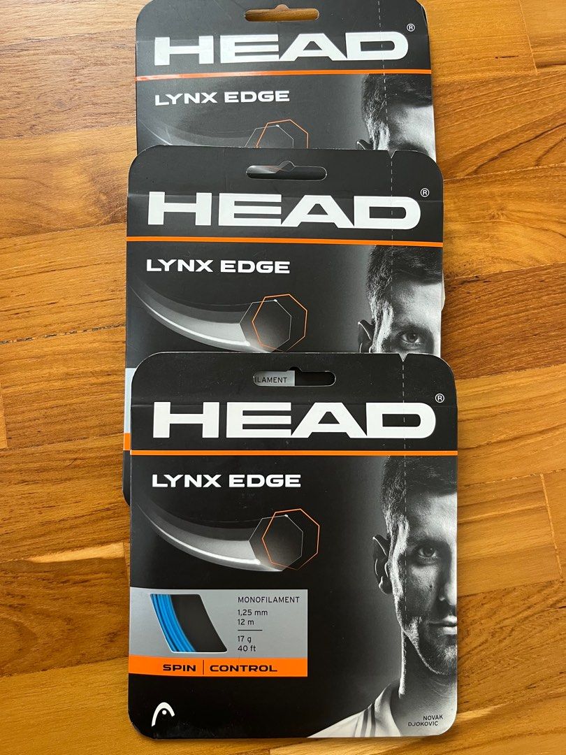 Head Lynx Edge tennis string, Sports Equipment, Sports & Games, Racket &  Ball Sports on Carousell