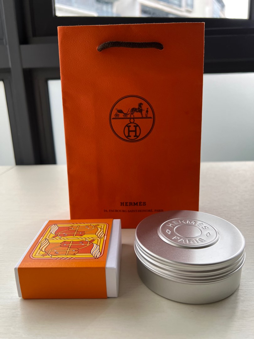 Hermes gift set moisturiser and perfumed soap, Beauty & Personal Care