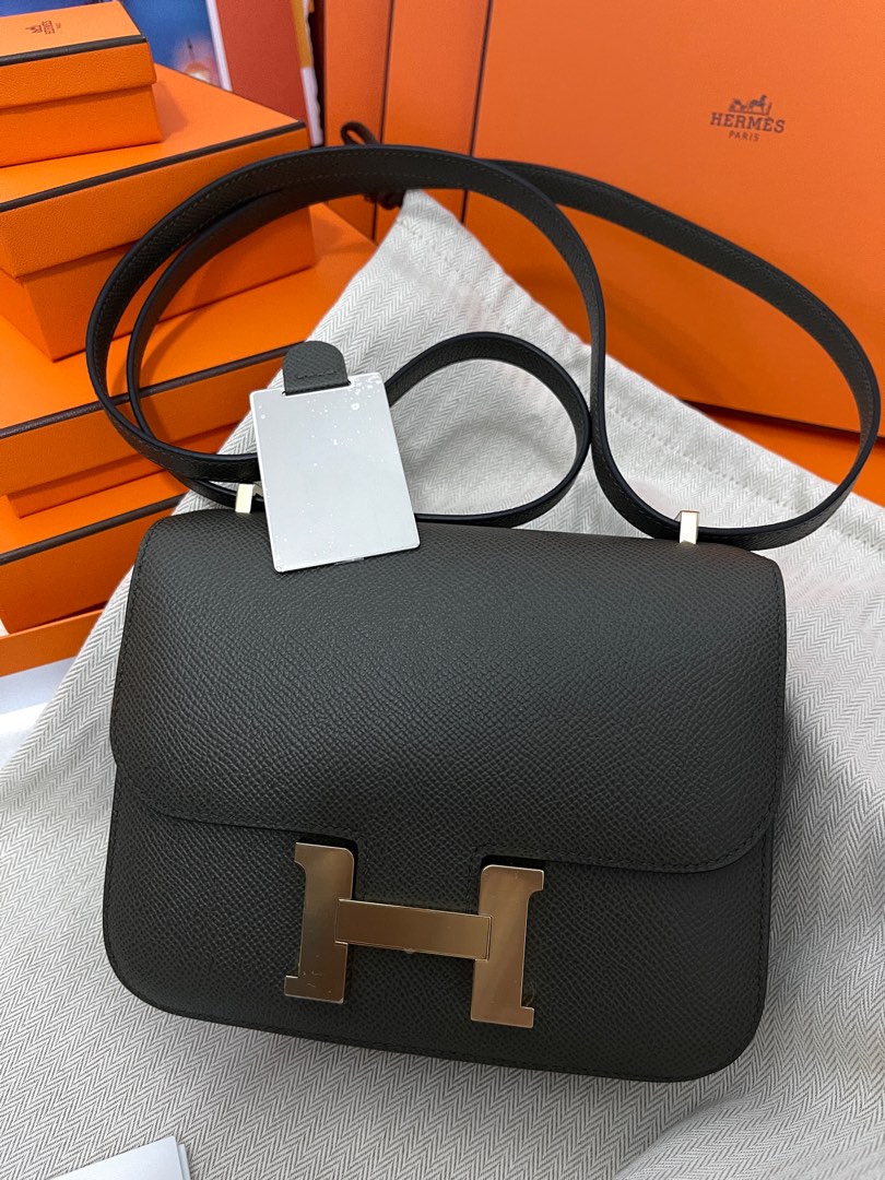 100% Authentic] Hermes Constance 18 Etoupe Epsom, New Version With Mirror